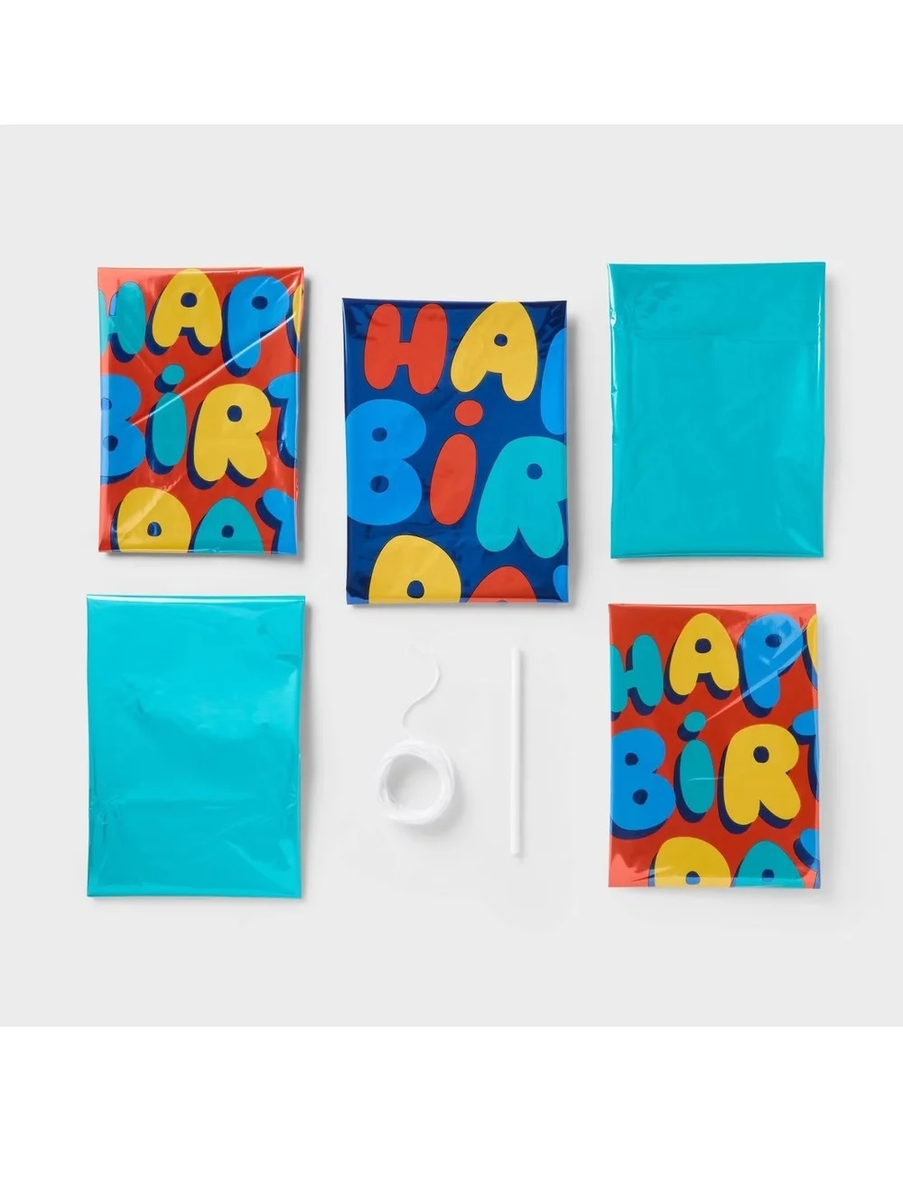 Spritz Blue 'Happy Birthday' Balloon Bundle - 5 Pack